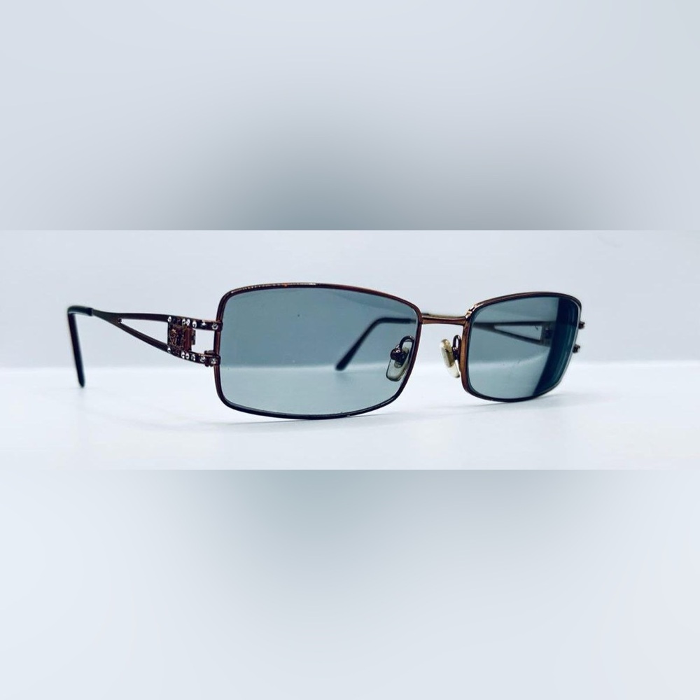 Vintage Versace 1092-B Bronze Oval Sunglasses Frames Only